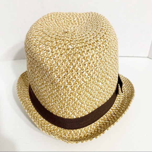 Cappelli Straw Brimmed Hat with Grosgrain Ribbon Band Accent and Inner Head Band - Picture 4 of 10